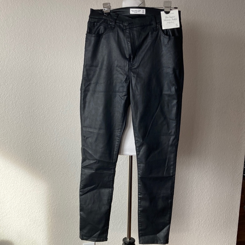 New Abercrombie and Fitch The Super Skinny Ankle High Rise pants women Sz 12